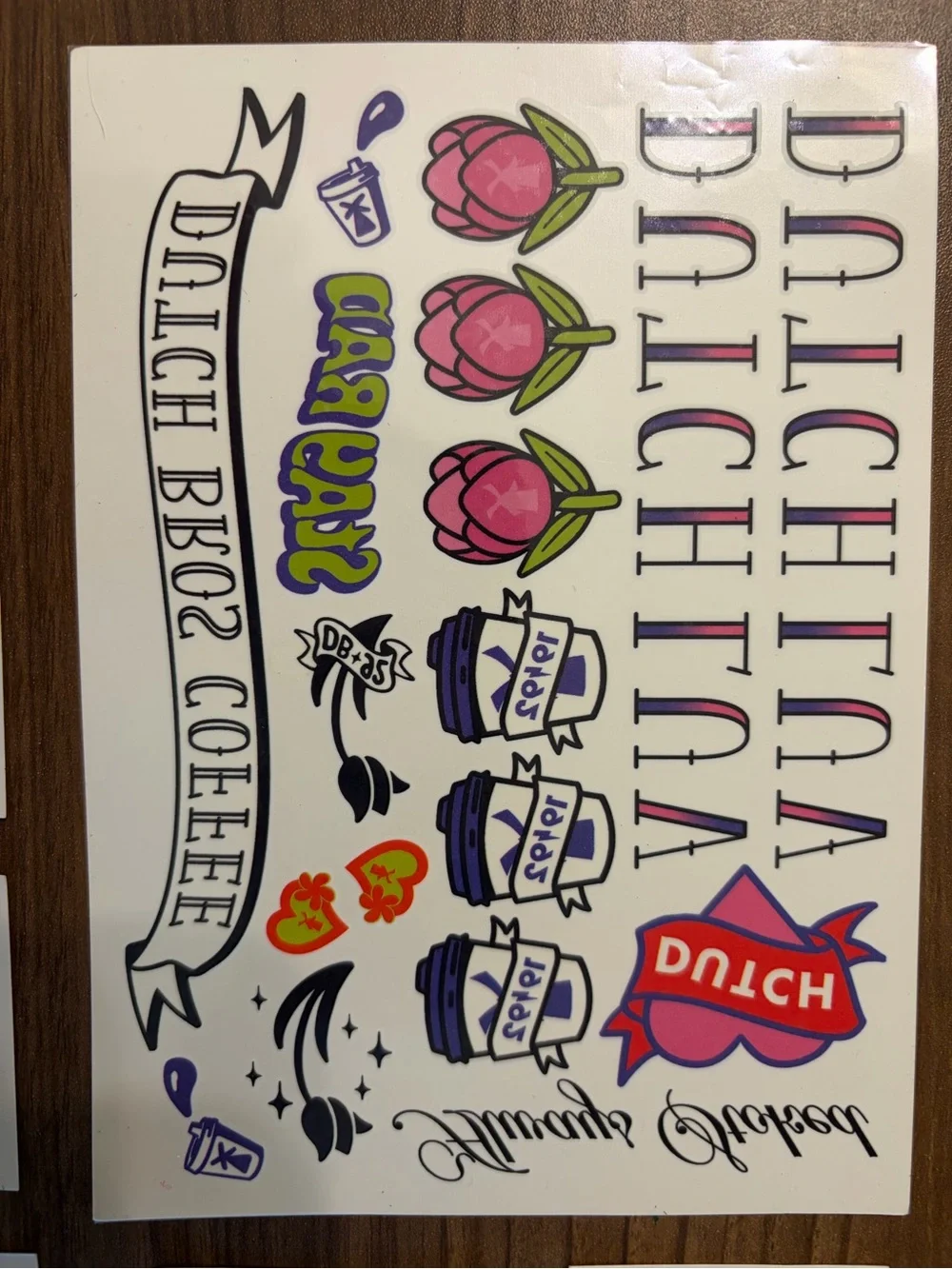 Dutch Bros Temp Tattoos